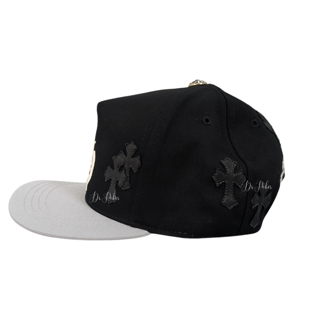 【新品未使用】Cross Leather Patch CH Logo Baseball Cap