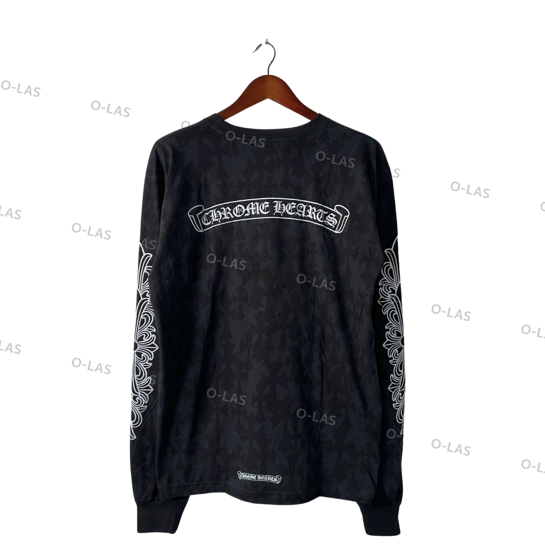 【新品未使用】Graveyard Cemetery Cross Horseshoe L/S T-shirts