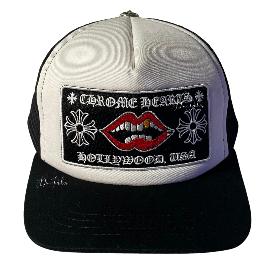 CHROME HEARTS 】 Matty Boy Chomper Hollywood Trucker Cap White