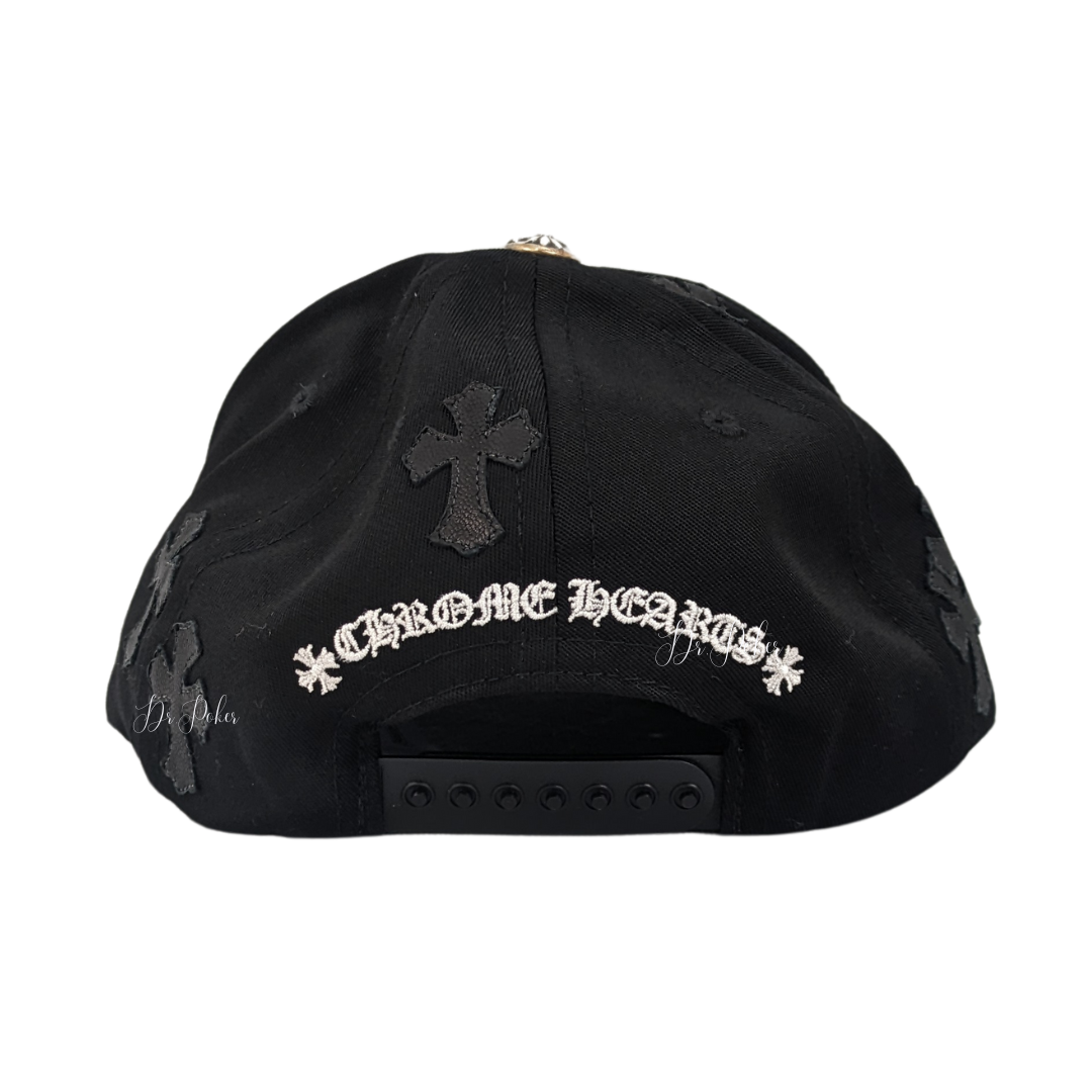 【新品未使用】Cross Leather Patch CH Logo Baseball Cap