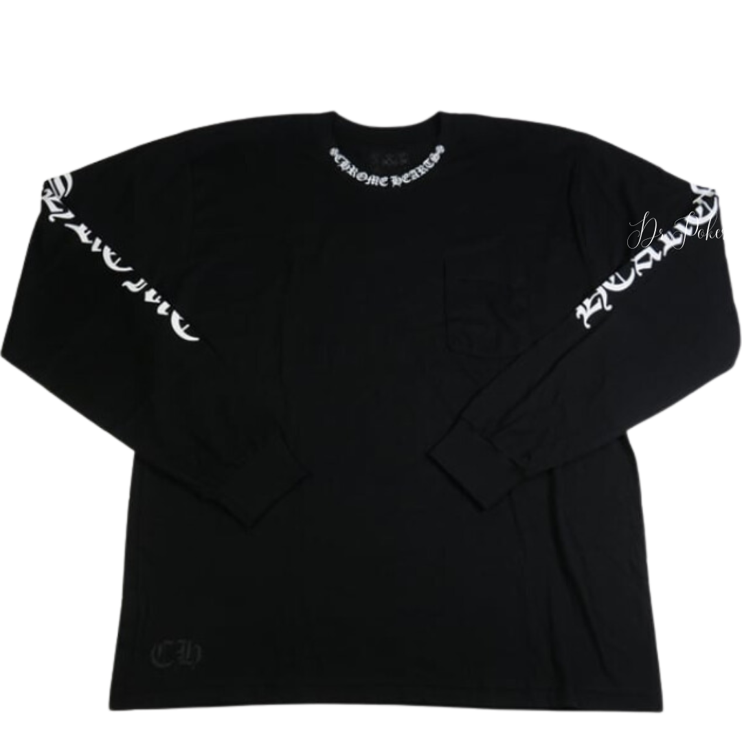 【新品未使用】Neck Logo Letters L/S T-Shirts
