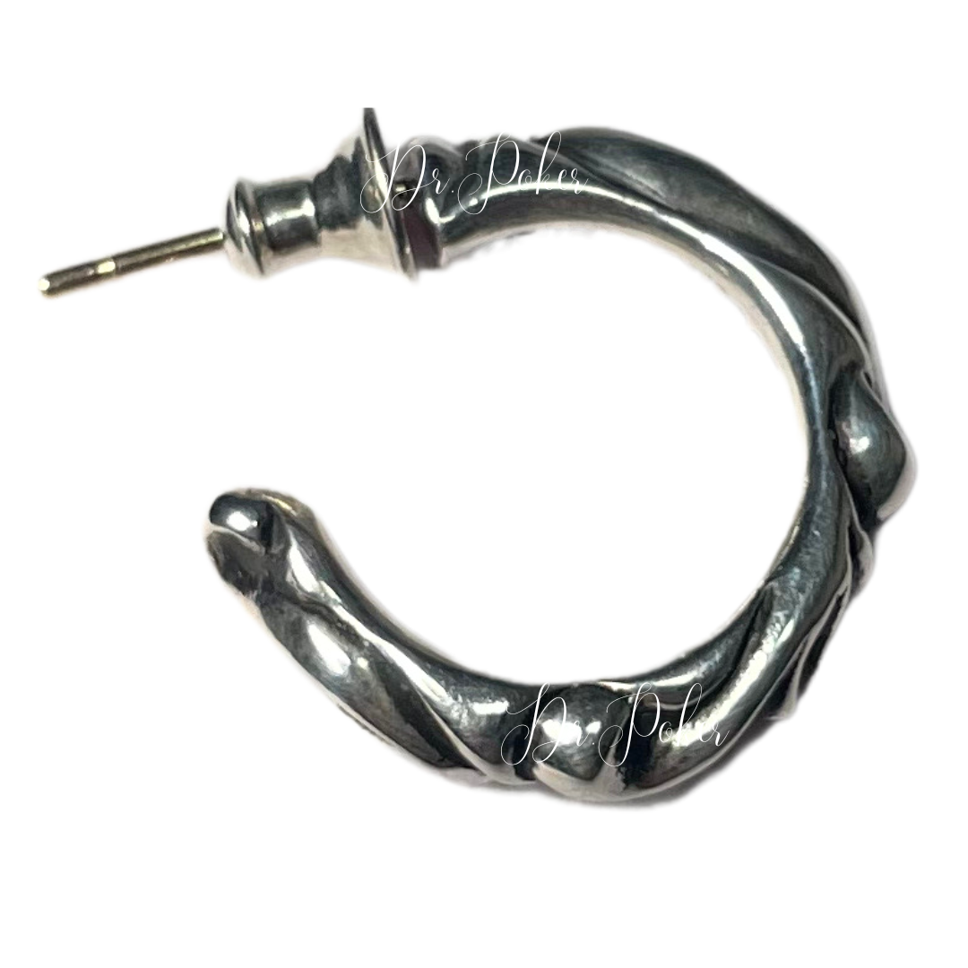 【新品未使用】Scroll Hoop Earring