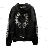 【新品未使用】Floral Cross Horseshoe Zip-Up Hoodies