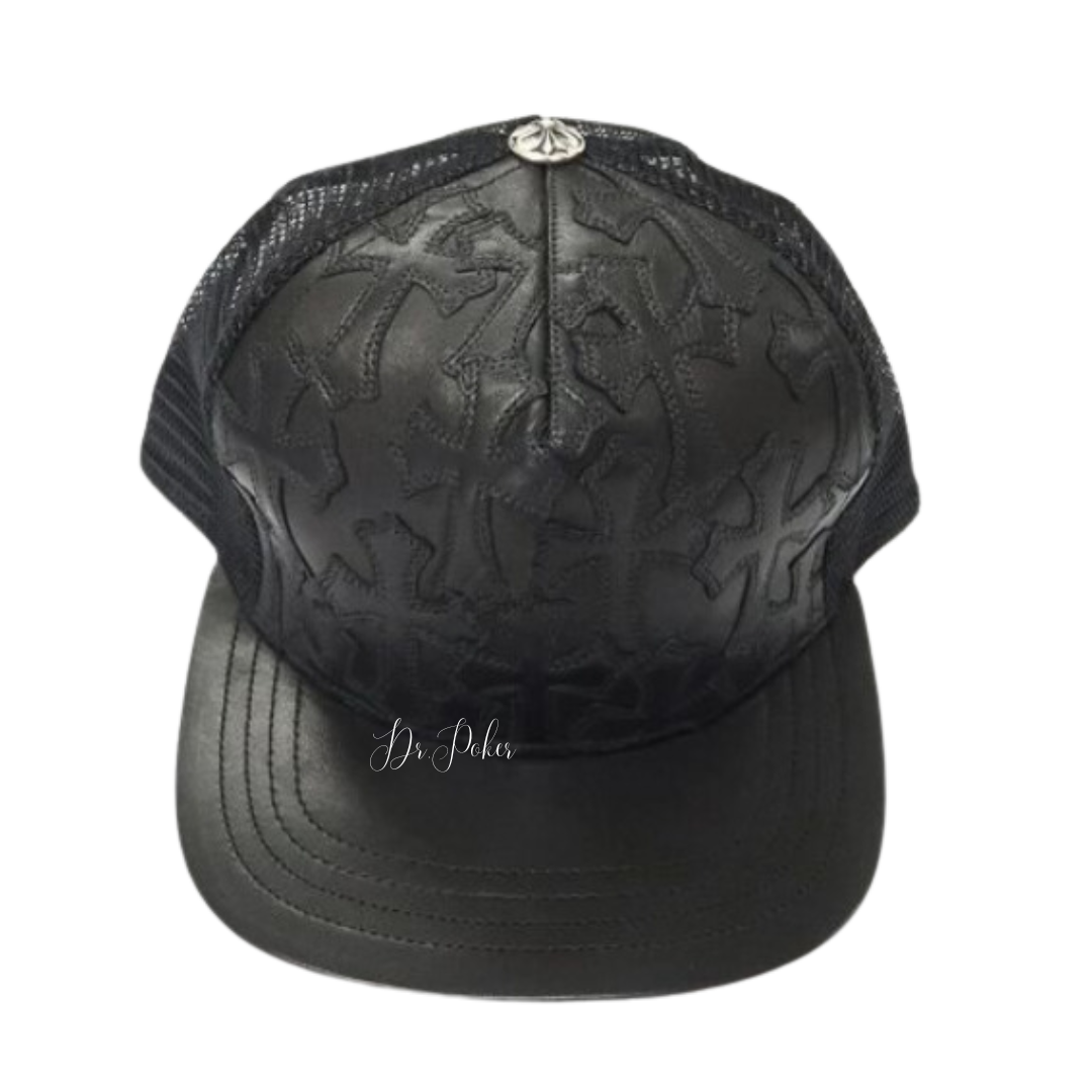 【新品未使用】Cemetery Cross Leather Stitched Trucker Hat