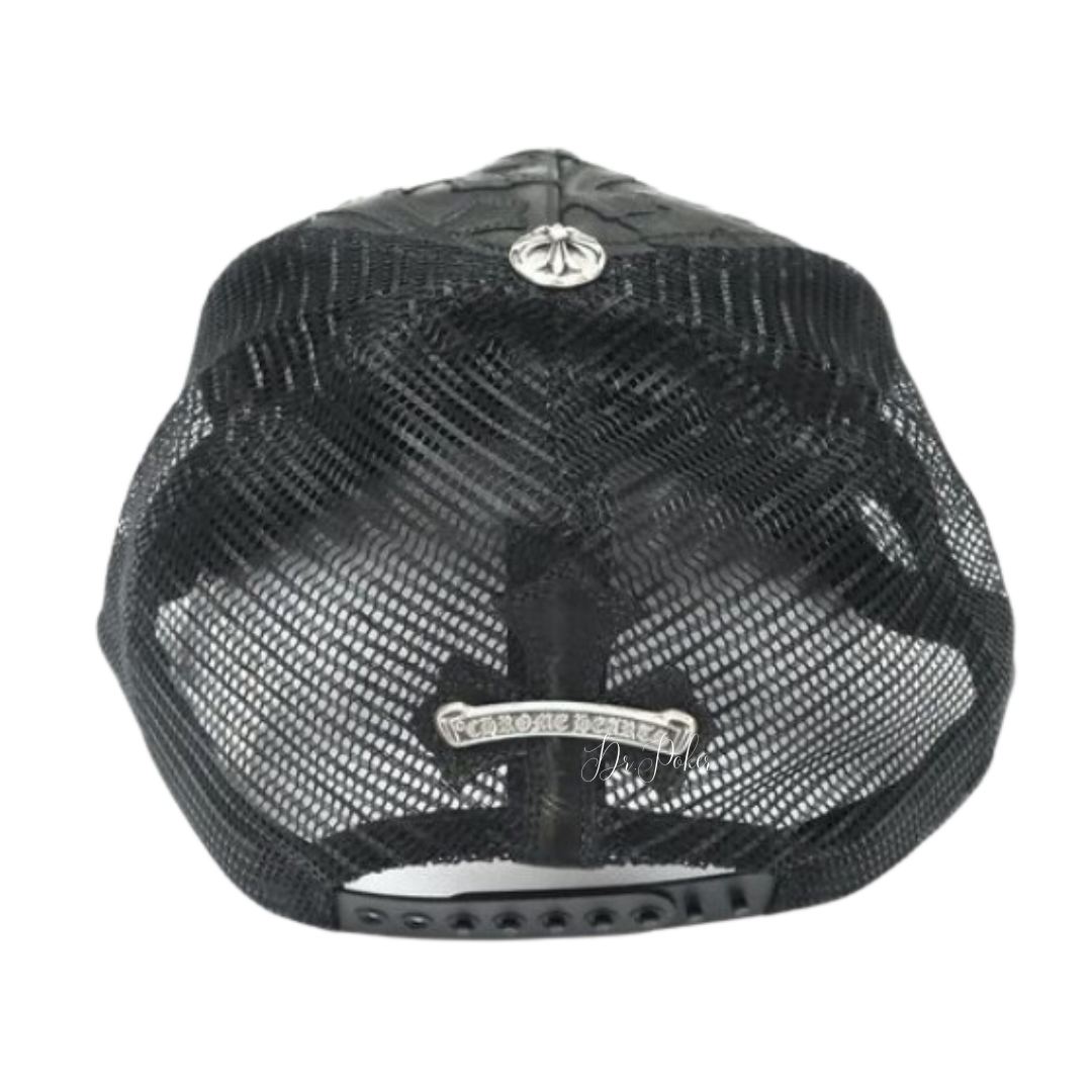 【新品未使用】Cemetery Cross Leather Stitched Trucker Hat