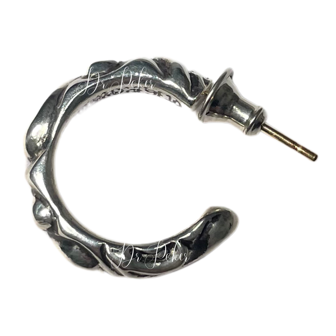 【新品未使用】Scroll Hoop Earring