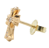 【新品未使用】CH Cross Gold Earring with Diamond
