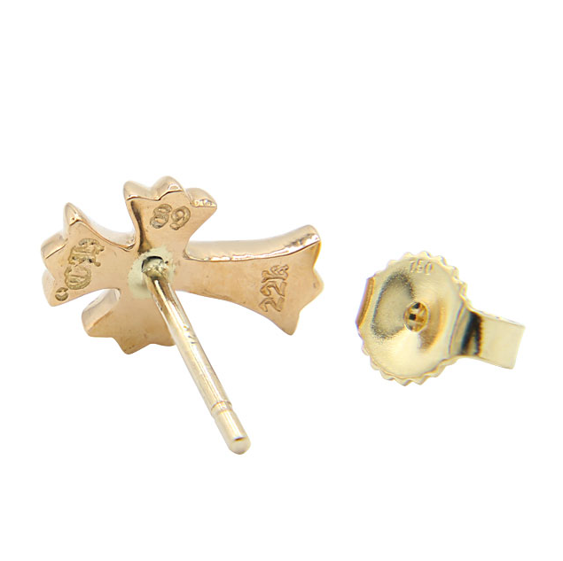 【新品未使用】CH Cross Gold Earring with Diamond