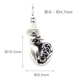 【新品未使用】Heart Drop Earring