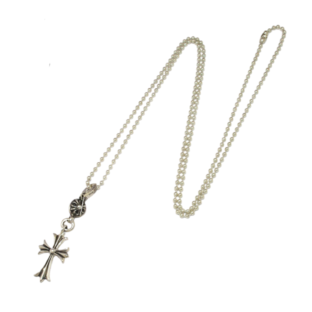 【新品未使用】1 Ball Tiny Cross Necklace