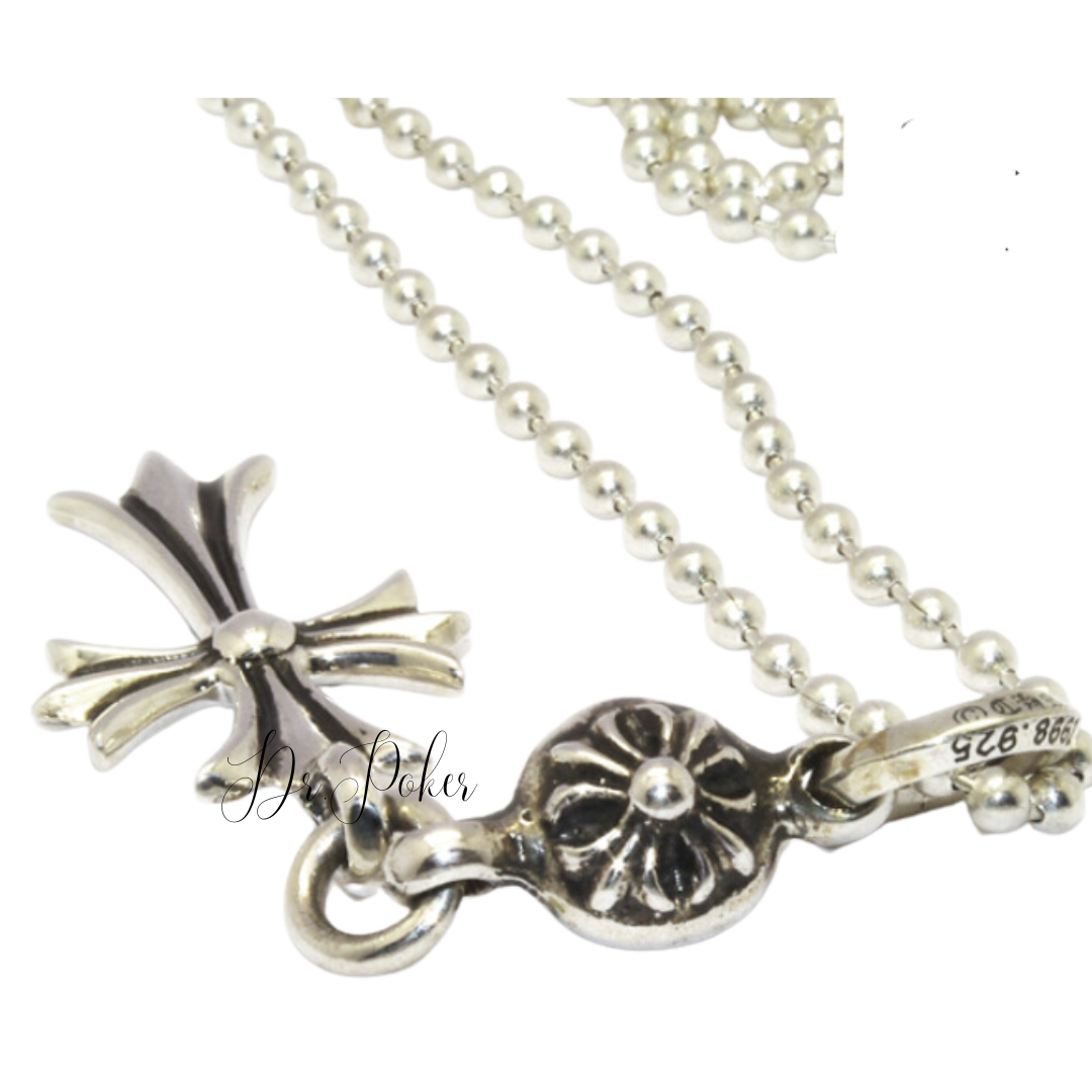 【新品未使用】1 Ball Tiny Cross Necklace