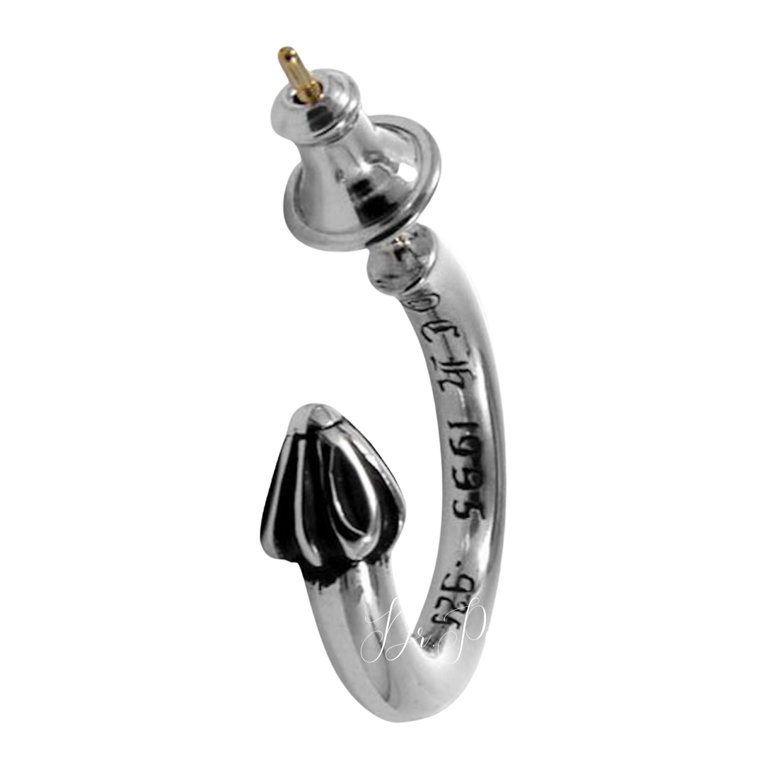 【新品未使用】Plain&nbsp;Hoop Earring